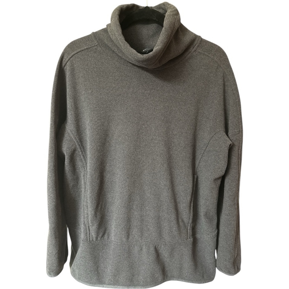 Mountain Hardwear Women’s Fleece Funnelneck Gray Sweatshirt Gorpcore Large - Picture 1 of 9